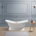 Porcelain Ematel Fonte Iron 72 &#39;&#39; baignoire autoportante